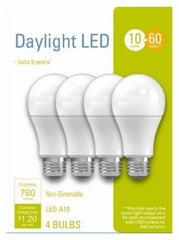 LED Daylight 60-Watt Lightbulbs 4 Pack