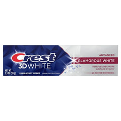 Crest 3D White Advanced Glamorous White Fluoride Anticavity Toothpaste 3.3oz