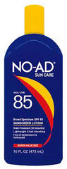 No-Ad Sunscreen Lotion SPF 85 16fl oz