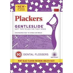 Plackers Gentleslide Mint Blast Dental Flossers 90ct