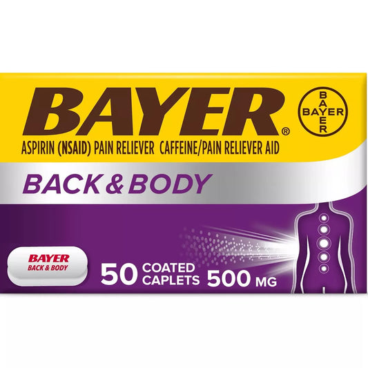Bayer Back & Body 500mg (50 coated caplets)
