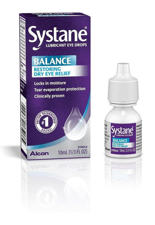 Systane Lubricant Eye Drops Balance Restoring Dry Eye Relief Drops 1/3fl oz