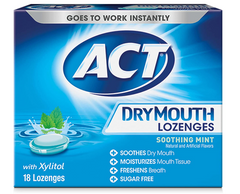 Act Dry Mouth Lozenges Soothing Mint 18ct