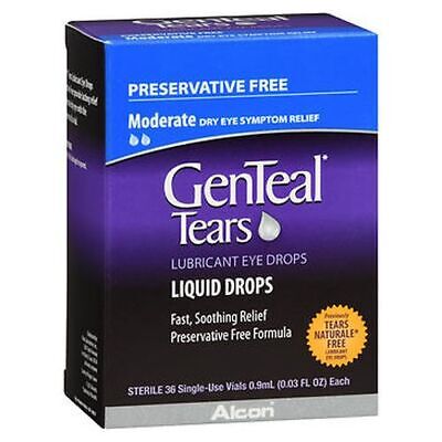 Genteal Tears Lubricant Eye Drops Liquid Drops (36 vials-0.03fl oz each )
