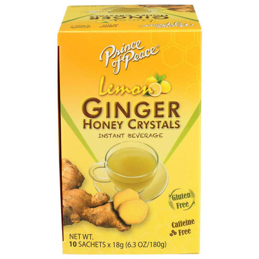 Prince of Peace Lemon Ginger Honey Crystals 6.3oz (10 sachets)