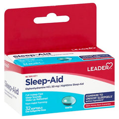 Leader Sleep-Aid 50mg (32 softgels)