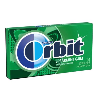 Wrigleys Orbit Spearmint Gum Sugarfree 14pieces