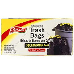 Parade Drawstring Trash Bags 28ct