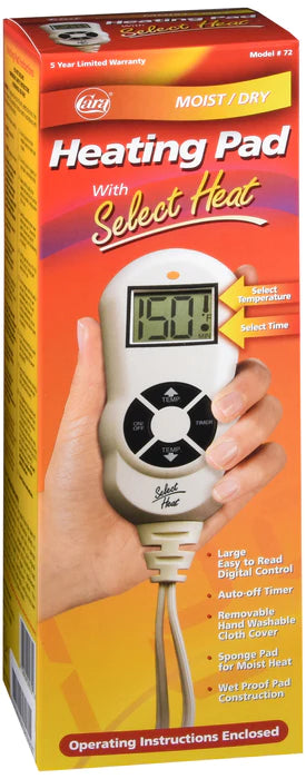 Cara Moist/Dry Heating Pad with Select Heat