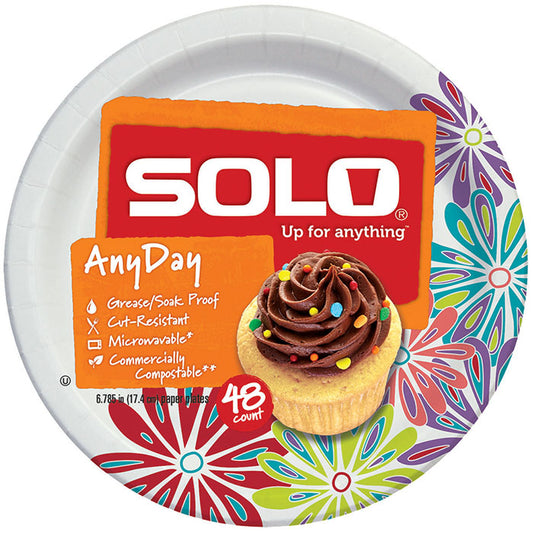 Solo Paper Plates 7" 48ct
