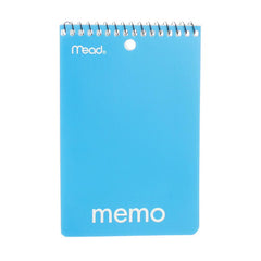 Mead Memo Spiral Book 4in x 6in Assorted Colors 1ct