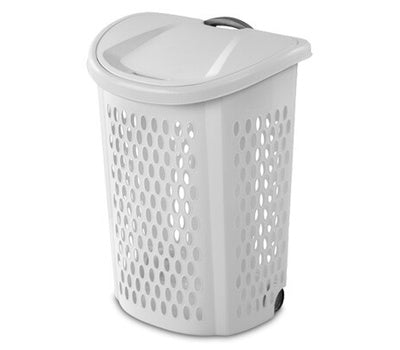 Sterilite White Wheeled Hamper 28.38inches