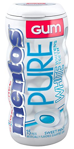 Mentos Pure White Gum Sweet Mint Sugarfree 15pieces