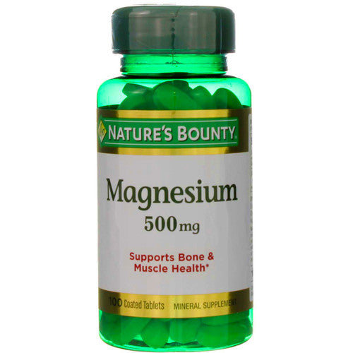 Nature's Bounty Magnesium 500mg (100 coated tablets)