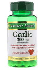 Nature's Bounty Garlic 2000mg (120 coated tablets)
