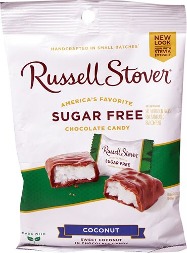 Russell Stover Sugar Free Coconut Chocolate Candy 3oz