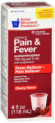 Good Neighbor Pharmacy Children's Pain & Fever Cherry Flavor 4fl oz
