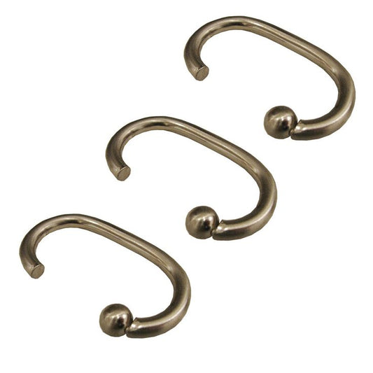 Excell Bronze Metal "G" Shower Hooks 12ct