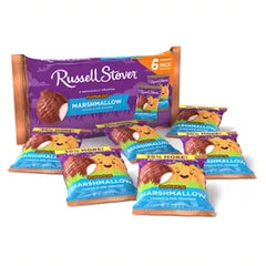 Russell Stover Pumpkins Marshmallow Covered in Milk Chocolate 6-1.3oz/ NET WT 7.8oz