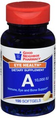 Good Neighbor Pharmacy Vitamin-A 3000mcg (100 softgels)