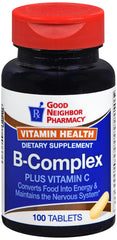 Good Neighbor Pharmacy B-complex Plus Vitamin C (100 tablets)