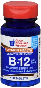 Good Neighbor Pharmacy Vitamin B-12 500mcg (100 tablets)