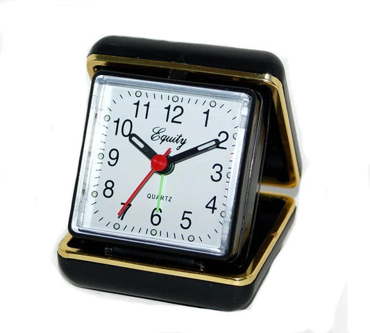 Equity Quartz Folding Travel Alarm Clock
