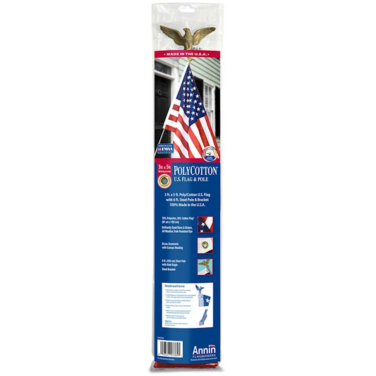 Annin Flagmakers Polycotton U.S. Flag & Pole