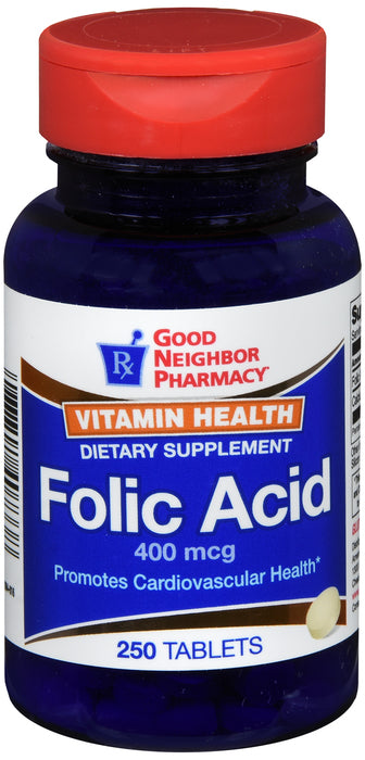 Good Neighbor Pharmacy Folic Acid 400mcg (250 tablets)