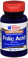 Good Neighbor Pharmacy Folic Acid 400mcg (250 tablets)