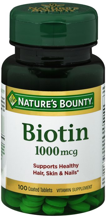 Nature's Bounty Biotin 1000mcg (100 coated tablets)
