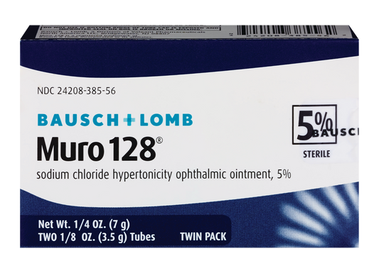 Bausch + Lomb Muro128 Ointment 5% (Twin Pack 1.4oz each)