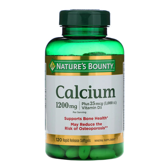 Nature's Bounty Calcium 1200mg+25mcg Vitamin D3 (120softgels)