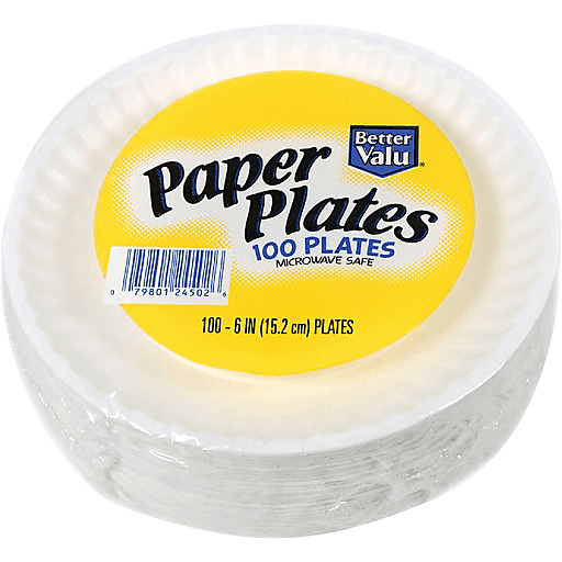 Paper Plates 6" 100ct