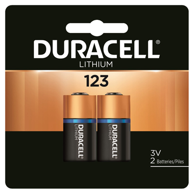 Duracell 123 Lithium Battery 2ct