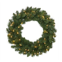 Holiday Wonderland 24in Pre-Lit Wreath