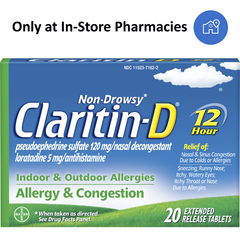 Claritin-d 12hr 120-5 Tabs 20ea
