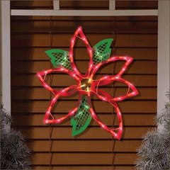 Christmas Lighted Poinsettia