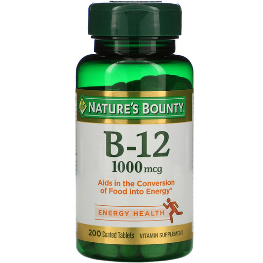 Nature's Bounty B-12 1000mcg (200 coated tablets)