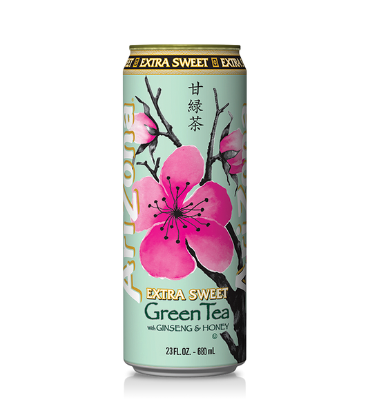 Arizona Can Extra Sweet Green Tea with Ginseng & Honey 23fl oz