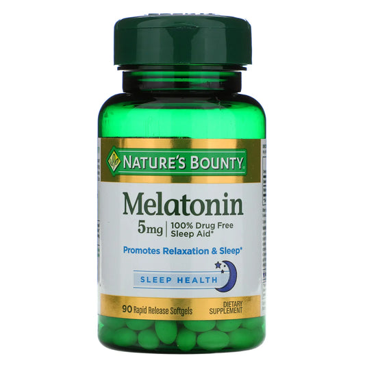 Nature's Bounty Melatonin 5mg (90 rapid release softgels)