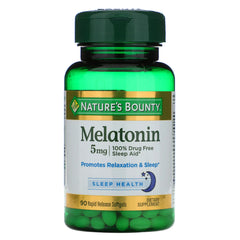 Nature's Bounty Melatonin 5mg (90 rapid release softgels)