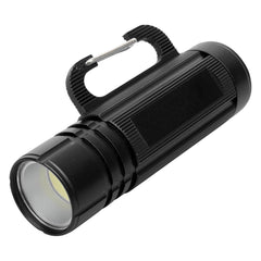 COB LED Flashlight with Carabiner Assorted Colors 1ct
