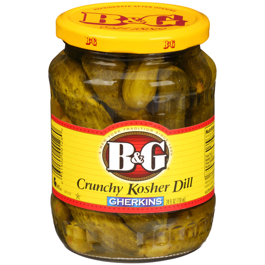 B&G Crunchy Kosher Dill Gherkins 24oz