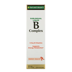 Nature's Bounty Sublingual Liquid B-Complex 59 Doses 2fl. oz