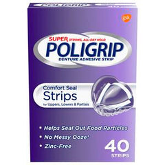 Poligrip Super Comfort Seal Strips 40ct