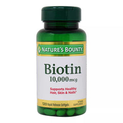 Nature's Bounty Biotin 10,000mcg (120 rapid release softgels)