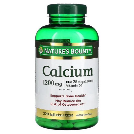 Nature's Bounty Calcium 1200mg+25mcg Vitamin D3 (220softgels)
