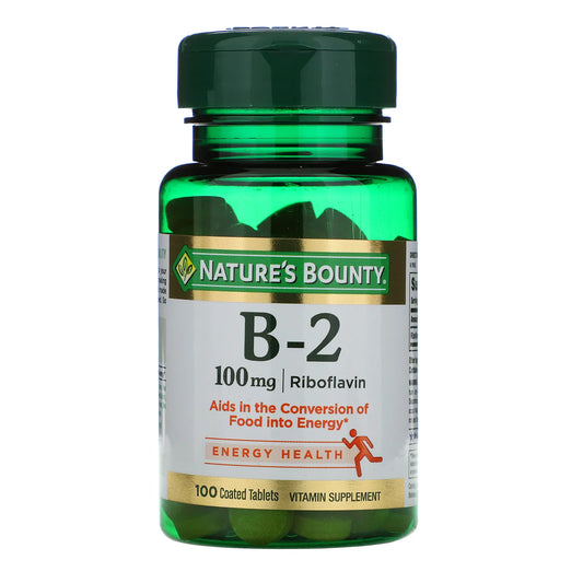 Nature's Bounty Vitamin B-2 100mg Tabs (100 tablets)