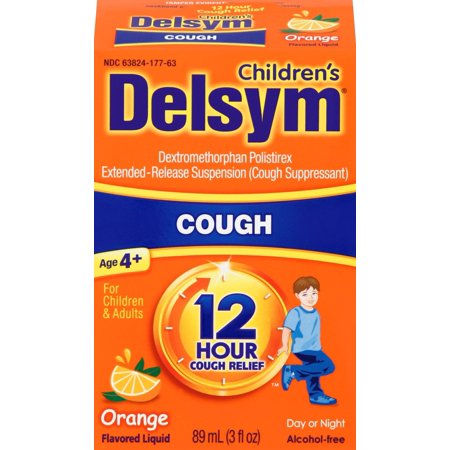 Delsym Children's Cough 12HR Orange Flavored Liquid 3fl oz